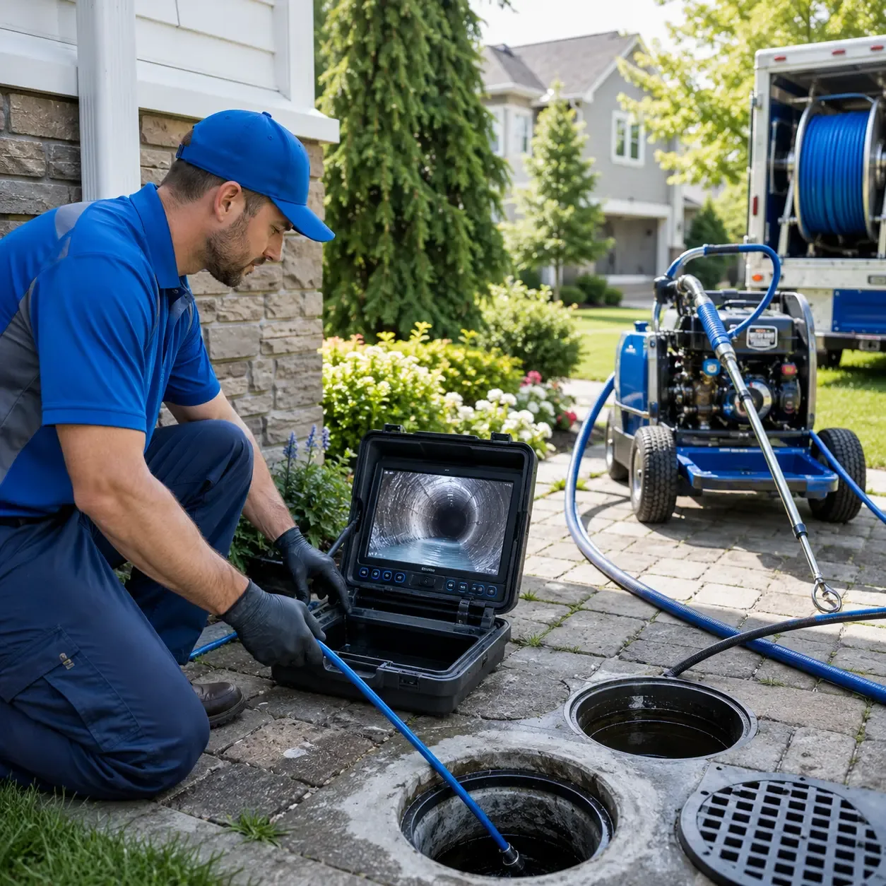 Outdoor drain cleaning professionals serving Chambersburg, PA